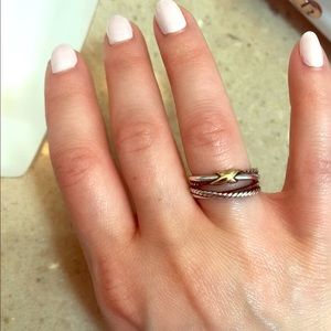 David Yurman cross over ring size 5